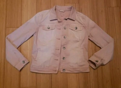 CHAQUETA MERONA X-PEQUEÑA ROSA OMBRE DENIM MUJER BOLSILLOS TODO ALREDEDOR  Foto 1 de 4