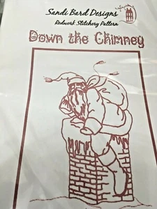 DOWN THE CHIMNEY Patrón de Costura Redwork, Diseños Sandi Bard - Imagen 1 de 4