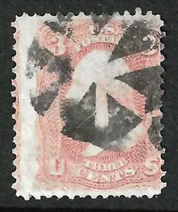 Sc #65 margen de error EFO elegante cancelación 3 centavos Washington 1861 Guerra Civil EE. UU. 53F74 - Imagen 1 de 2