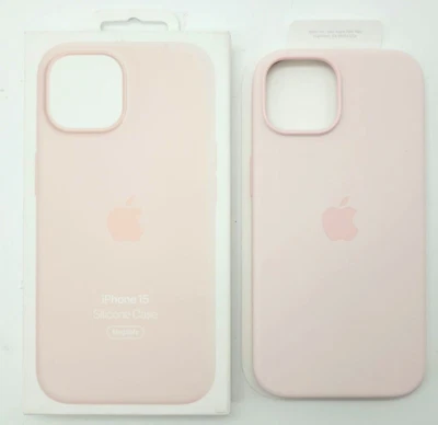 GENUINA Funda Silicona Apple con Magsafe iPhone 15 - Rosa Claro Foto 1 de 4