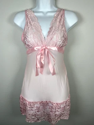 Shirley of Hollywood Camisón Pequeño Babydoll Encaje Malla Hada Coqueta Romántico Foto 1 de 4