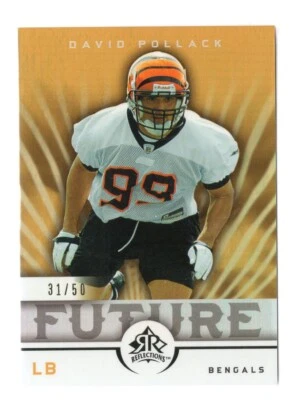 Football Card - 2005 David Pollack 261 Gold - Cincinnati Bengals UD Ref. RC /50 - Image 1 of 2