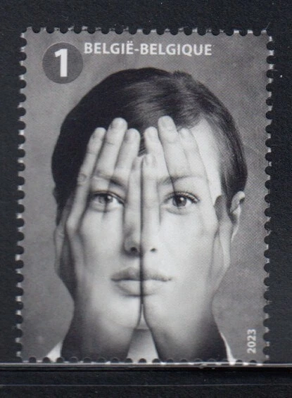 Марка Бельгия 75-я годовщина Всеобщая декларация прав человека как новая без наклеек и следов - Изображение 1 из 1