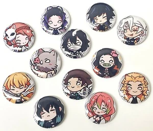 Demon Slayer - Anime 1" Zoll Knopf Set - 12 Stück - Tanjiro Nezuko Zenitsu - Bild 1 von 2