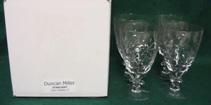 Duncan Miller STARLIGHT Juice Glasses SET of FOUR Mint in Box More Available - Picture 1 of 4