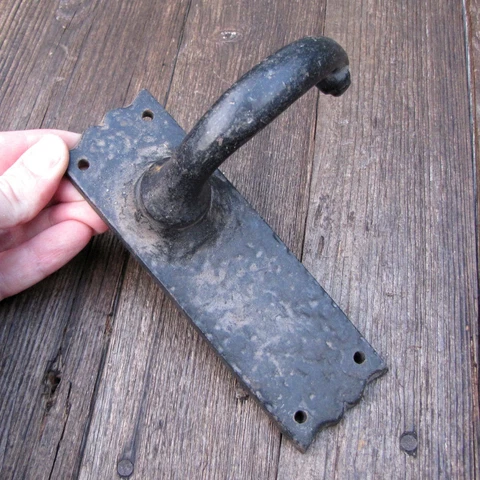 Antique Reproduction Single Wrought Iron Door Handle Cover
