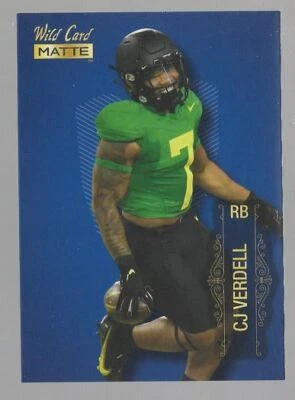2022 Wild Card Matte #MB-18 C.J. Verdell Blue - Image 1 of 2