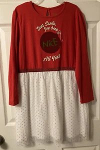 NWT Christmas Dear Santa I’ve been Naughty / Nice All Year Dress L 12 / 14 - Picture 1 of 6
