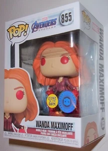 Funko POP Vinyl Marvel Avengers WANDA MAXIMOFF PIAB GITD Exclusive #855 Endgame - Picture 1 of 3