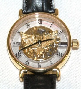 FRANKLIN MINT American Eagle Skeleton Movement Men's Watch - Picture 1 of 1