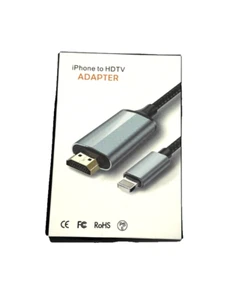 RoHS Kabel Adapter HDMI Iphone/Ipad/Ipod Grau 2m G3 - Zdjęcie 1 z 2