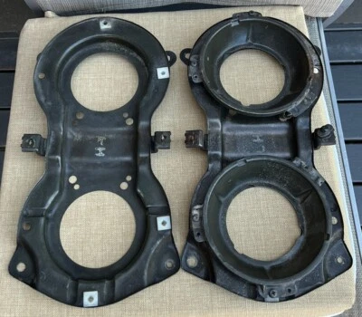 MAZDA 1970's 929-RX4 GENUINE TOSHIBA RHS-LHS TWIN HEAD-LIGHT SURROUNDS BUCKETS!! - Image 1 of 4