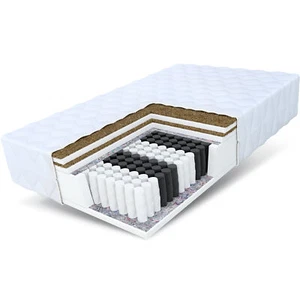 Matratze 120x200 Taschenfederkern HOME MAX DOUBLE H3 H5 Kokos 7 Zonen Höhe 26 cm - Bild 1 von 11