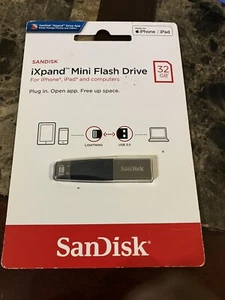 New SanDisk 32GB iXpand Mini USB 3.0 Flash Drive SDIX40N-032G-AP6NN For iPhone. - Picture 1 of 1