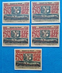 06 337 Notgeld Stadt Großbreitenbach 5x50 Pfg., ohne Datum (20.8.1921) - Picture 1 of 2