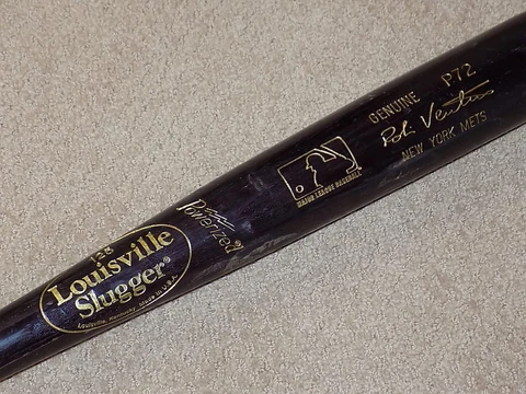 Robin Ventura H&B Game Used Bat New York Mets White Sox Cover
