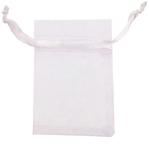 100Pcs 2X2.7 Inches Mini Organza Bags with Drawstring for Rings Little Earrings - Picture 1 of 5