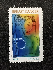 1998USA #B1 32c + 8c - Breast Cancer Research Single Stamp - Semipostal mint nh - Picture 1 of 1