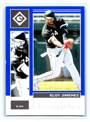 2021 Panini 2021 Panini Chronicles #32 Eloy Jimenez Chronicles Blue/50 White Sox - Image 1 of 2