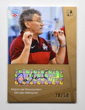 2013-14 KHL Gold Collection Coach's Autograph #COA-011 Miroslav Miklosovic 28/50