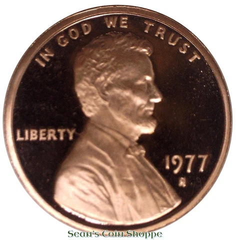 1977 S Lincoln Cent Penny 1C Proof Gem Deep Cameo Red San Francisco Ships Free! Cover