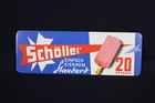 Schöller EINFACH EISKREM Standard - Blechschild - 5,5 x 16 cm - D um 1960