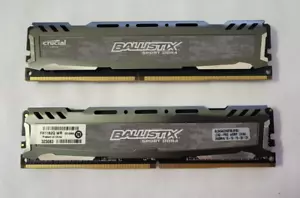 BALLISTIX SPORT 8GB (2X4GB) DDR4-2400 MHz PC4-19200 SDRAM BLS4G4D240FSB.8FBD - Picture 1 of 2