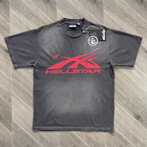 HELLSTAR STUDIOS INS Same Big Logo Cotton Wash Short Sleeve T-shirt