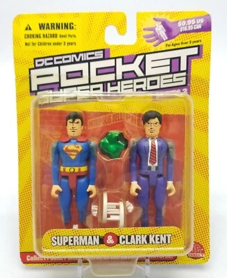 DC Direct DC Comics Pocket Super Heroes SUPERMAN & CLARK KENT Serie 2 Nuevo de Lote Antiguo Foto 1 de 4