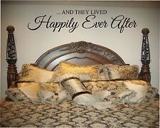 and they lived happily ever after wall decal couples girls princess decor sticky