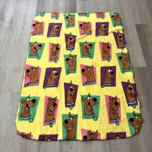 Vintage Scooby Doo Cartoon Network Hanna Barbera Fleece Throw Blanket 45 X 60 - Picture 1 of 6