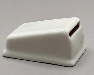 Vintage Porcelain Razor Blade Wall Mount 1 Inch Disposal Receptacle - Picture 1 of 8
