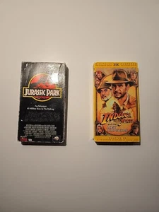Jurassic Park And Indiana Jones Vhs Tapes  - Picture 1 of 3