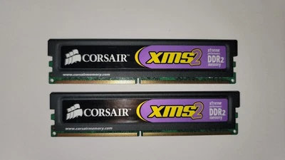 CORSAIR 4GB RAM Kit (2 x 2GB) DDR2 800MHz XMS2-6400 CM2X2048-6400C5 - Image 1 of 2