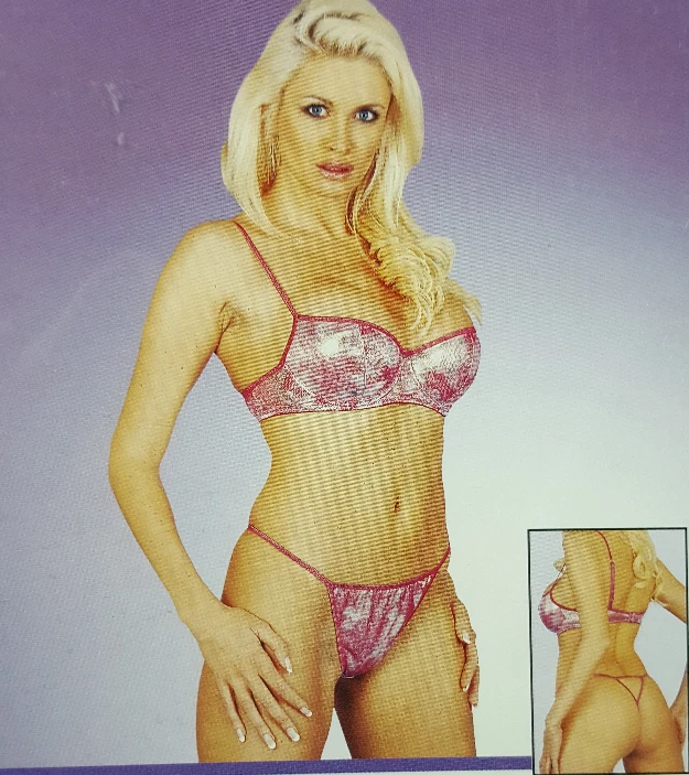 Bügel BH Set Pink Glitzer  Gr.80b - Bild 1 von 1