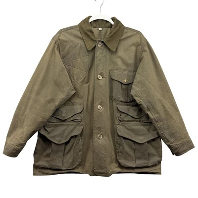 Filson Tin Cloth Waxed Hunting Jacket Mens L Otter Green Made in USA Style 462 - Image 1 of 4