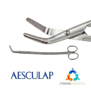 Tijeras de histerectomía Kieback Aesculap BC763R en ángulo plano 90° patrón pesado - Imagen 1 de 4