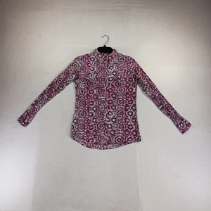 Camisa Wrangler Rock 47 para mujer talla pequeña tachonada a presión vaquera country western - Imagen 1 de 14