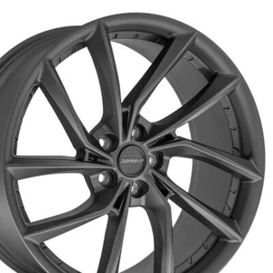 Staggered Set of (4) Tesla Model X, S Rims 5x120 Charcoal 20" Defiant DF06 - Picture 1 of 10