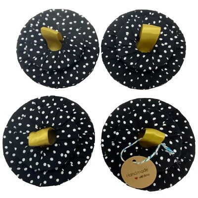 4 x 7cm Fabric Covered Metal Weights Paper Sewing Patterns Dressmaking Gift Set - Image 1 of 4