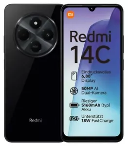 XIAOMI REDMI 14C (6.88") DUAL SIM 4G USB TIPO-C 4/128 GB NERO - Foto 1 di 1