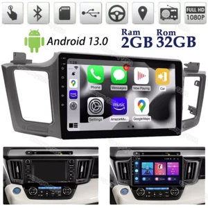 2+32GB For Toyota RAV4 2013-2017 2018 Android 13 Car Stereo Radio BT GPS Carplay - Picture 1 of 16