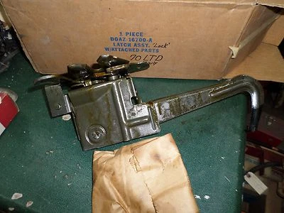 1970 ford LTD nos hood latch lock assembly with attached parts bag - Image 1 of 3