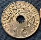 1942 Indes orientales néerlandaises pièce de 1 cent (P COMME NEUF) UNC #M311