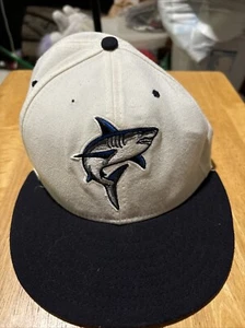 Shark Hat New Era 7 1/4 White - Picture 1 of 11