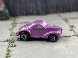 Vintage Micro Machines Galoob '41 Willys Coupe Hot Rod Purple 1989 Diecast 1:160 - Picture 1 of 6