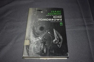 Nine Tomorrows by Isaac Asimov (1st Edition/Later Printing,hardcover,ex-library) - Picture 1 of 14