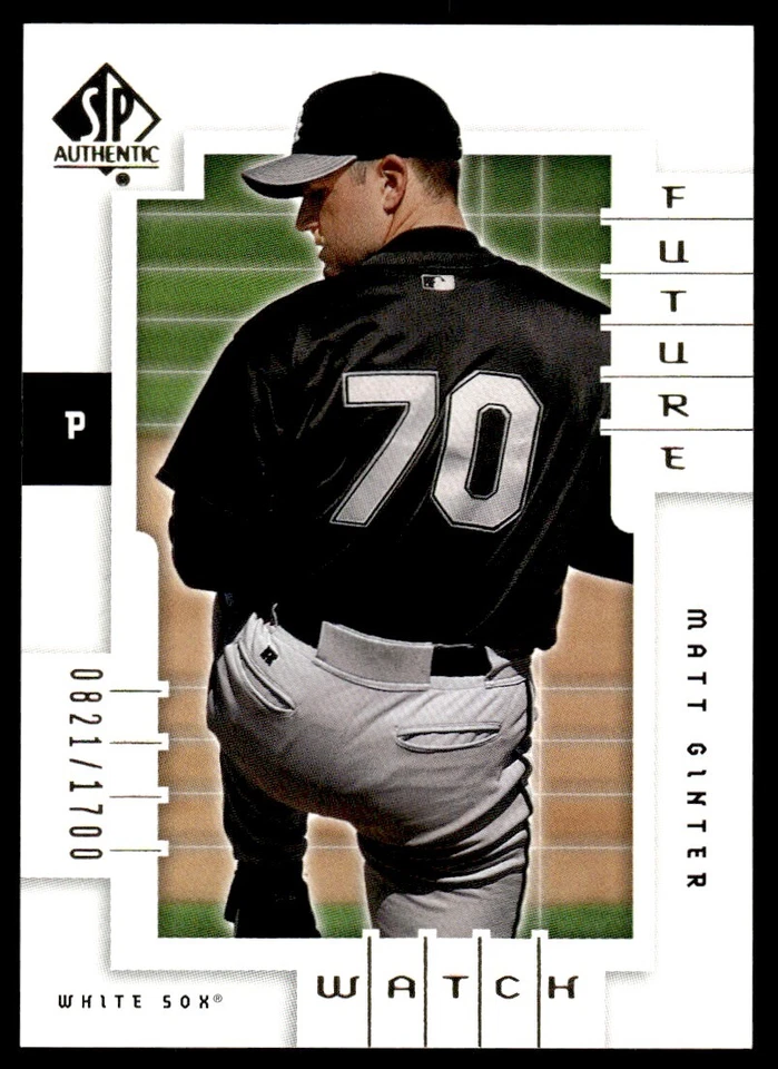 2000 SP Authentic Matt Ginter Rookie 0821/1700 Chicago White Sox #161 - Image 1 of 2