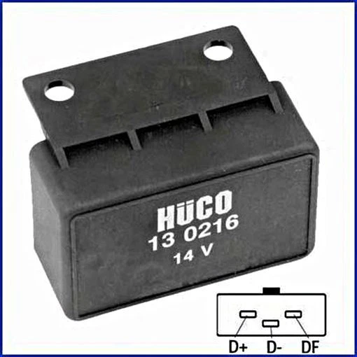 HUCO Alternator Voltage Regulator 14V Fits PORSCHE SAAB VOLVO 240 1974-1993 - Image 1 of 1