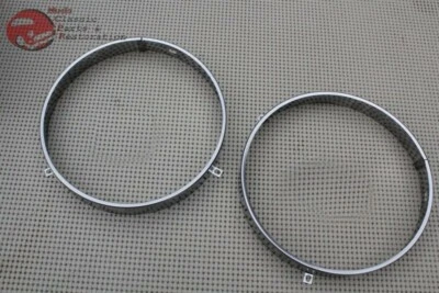 7" Headlight Headlamp Bulb Retaining Retainer Trim Ring Set GM Chevy Oldsmobile - Image 1 of 4
